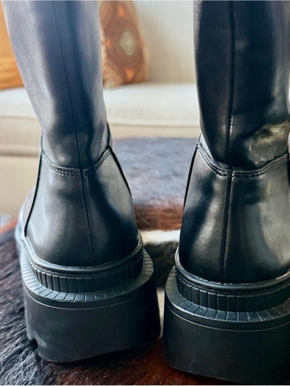 Black Mango Platform Chelsea Boots
